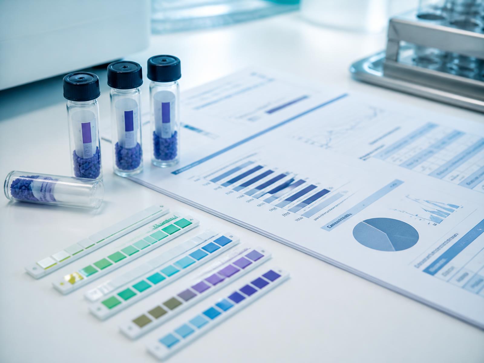 Indicateurs colorimétriques, bio-indicateurs et rapport de traitement